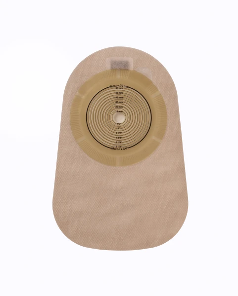 21-01-03 Однокомпонентный недренируемый калоприемник со встроенной плоской пластиной